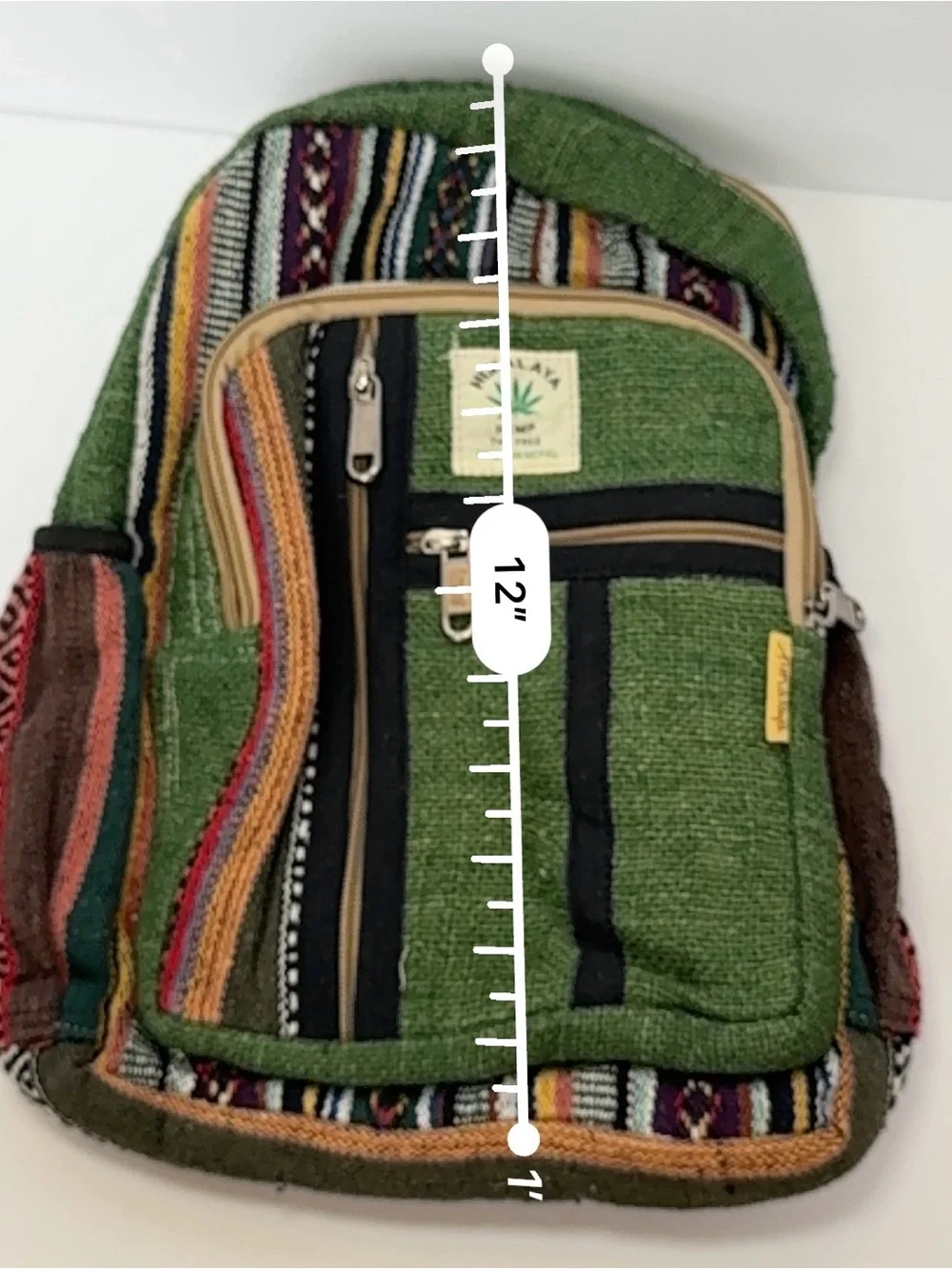 HIMALAYA HEMP woven small backpack